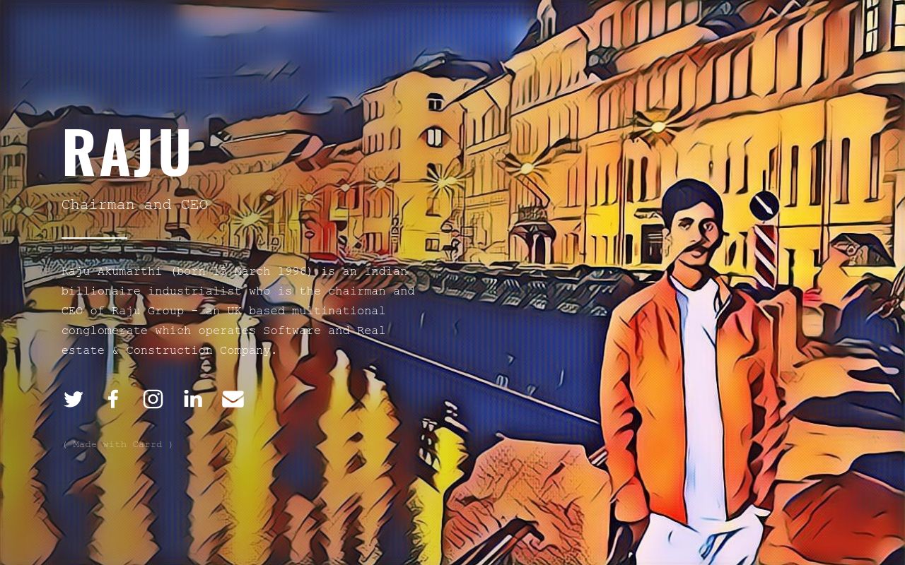 Carrd profile picture for @raju